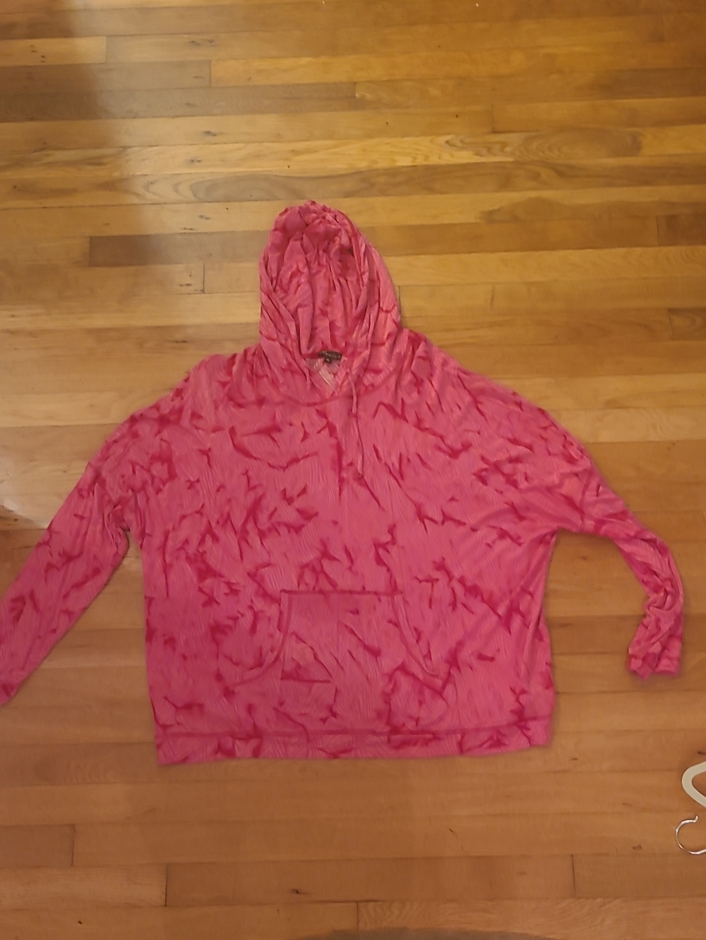 EDUN Bright Pink & Coral Printed Blouse